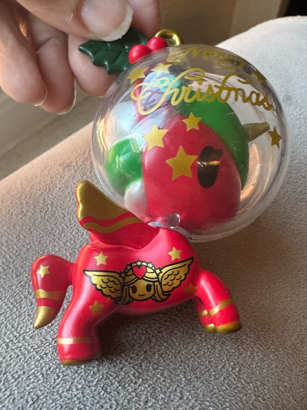 Tokidoki unicorno merry Christmas Ornament ( no string)